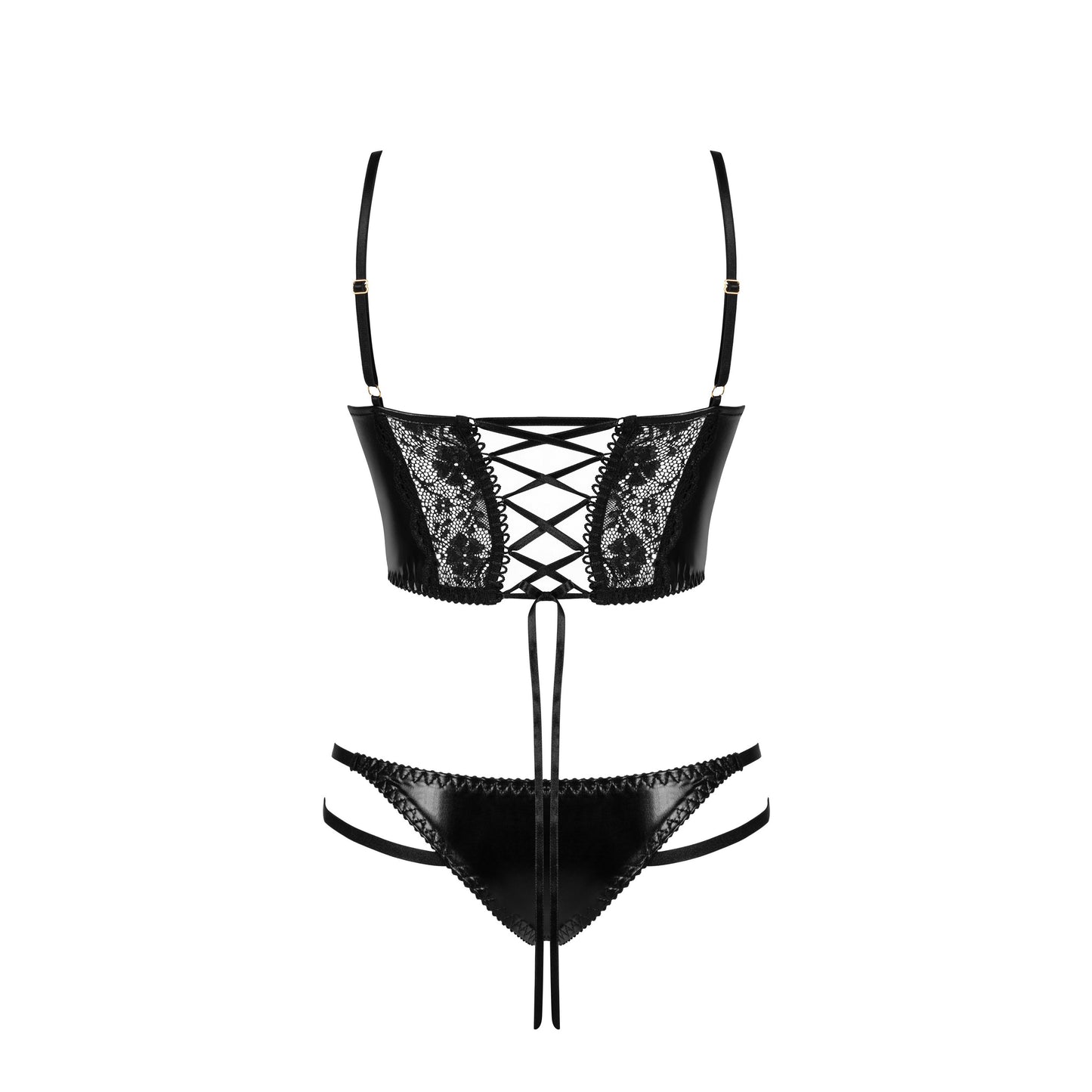 CONJUNTO DE 2 PEÇAS NIRVINA PRETO BEAUTY NIGHT FASHION