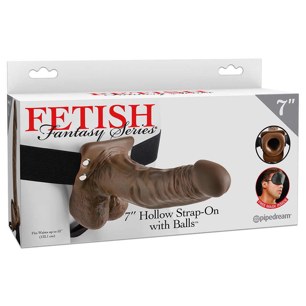 STRAP-ON OCO COM TESTÍCULOS 7" FETISH FANTASY SERIES MULATO por FETISH FANTASY SERIES