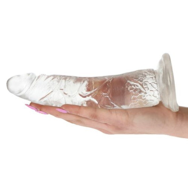DILDO REAL RAPTURE FIRE PASSION 8'' TRANSPARENTE