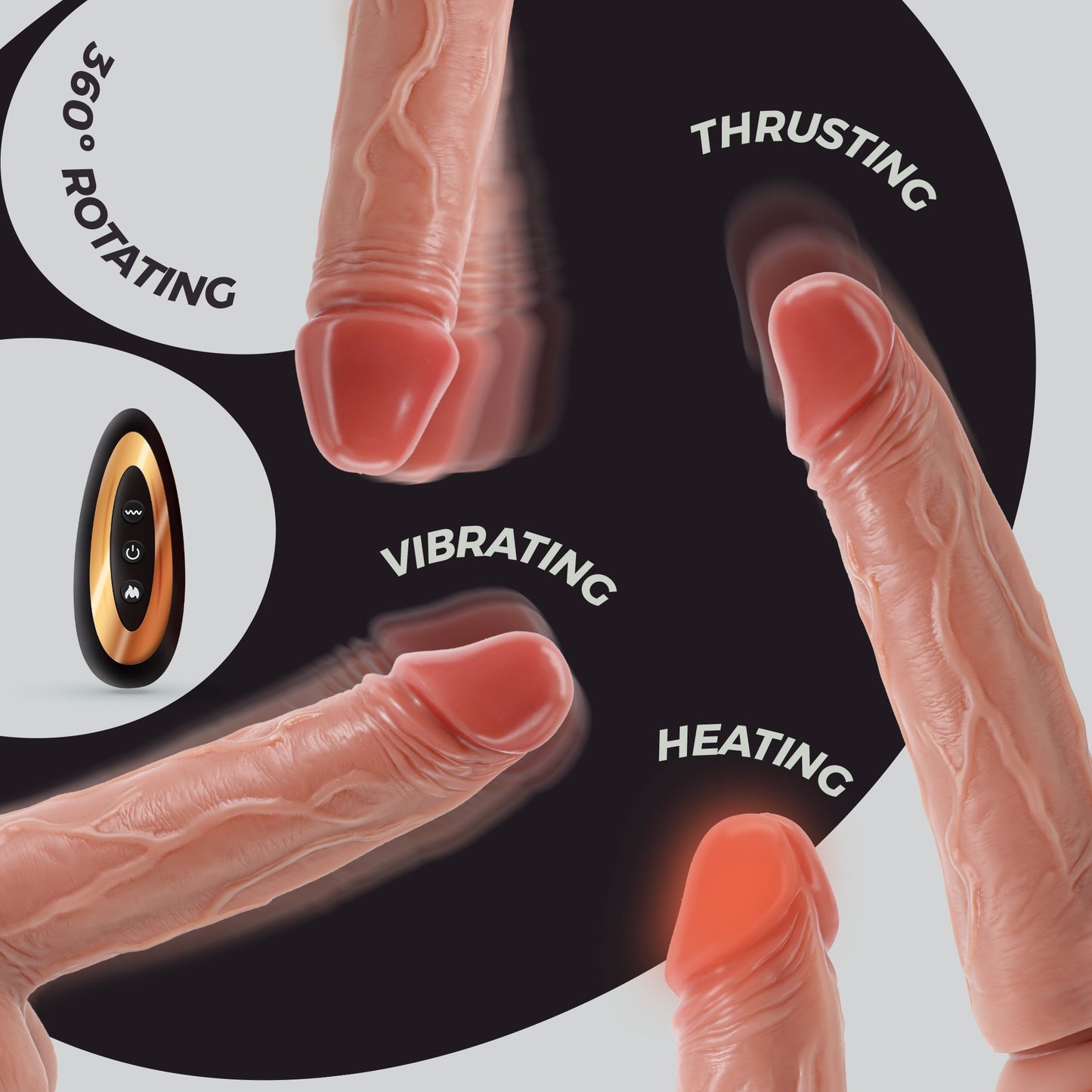 VIBRADOR DE SILICONE LÍQUIDO INVIKTUS VIBE 8,5 CRUSHIOUS PELE