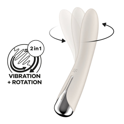 VIBRADOR SPINNING VIBE 1 BEGE SATISFYER