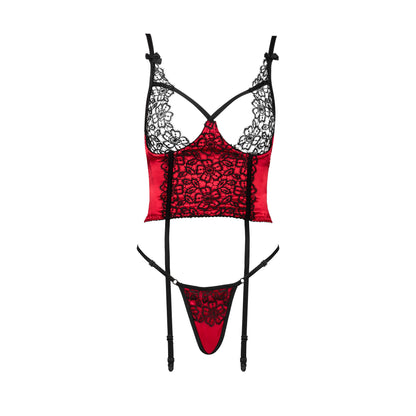 CORPETE E TANGA OLENA VERMELHO BEAUTY NIGHT FASHION