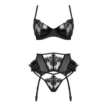 CONJUNTO DE 3 PEÇAS RAFAELLA PRETO BEAUTY NIGHT FASHION