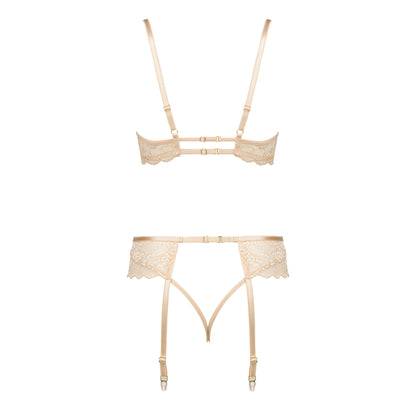 CONJUNTO DE 3 PEÇAS ROSE NUDE BEAUTY NIGHT FASHION