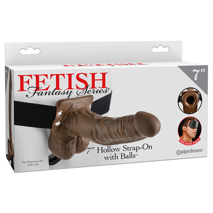 STRAP-ON OCO COM TESTÍCULOS 7" FETISH FANTASY SERIES MULATO por FETISH FANTASY SERIES