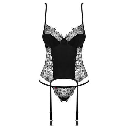 CORPETE E TANGA SHARLOTTE OBSESSIVE PRETO