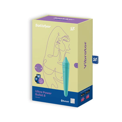 BALA VIBRATÓRIA ULTRA POWER BULLET 8 COM APP SATISFYER TURQUESA
