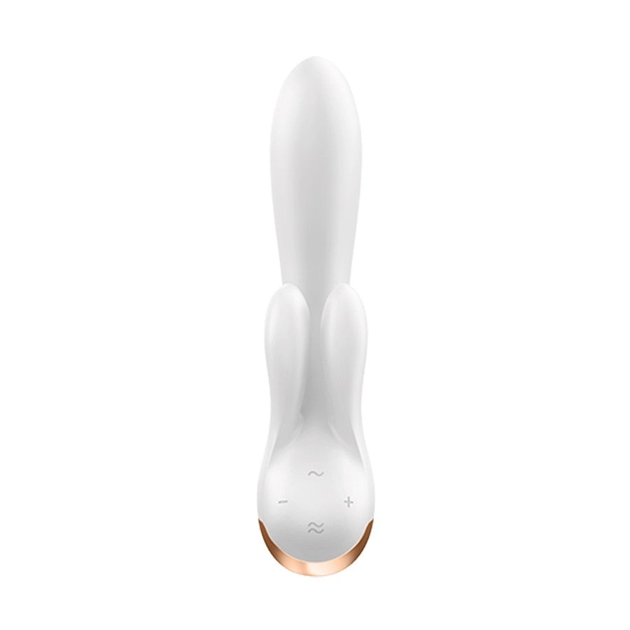 VIBRADOR DOUBLE FLEX COM APP SATISFYER BRANCO