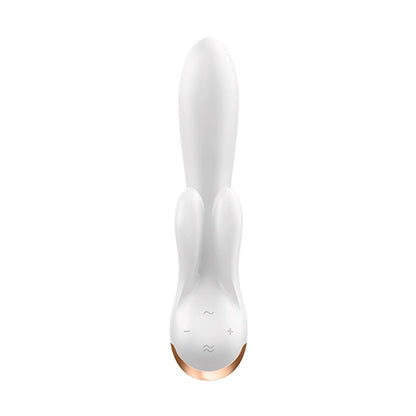 VIBRADOR DOUBLE FLEX COM APP SATISFYER BRANCO